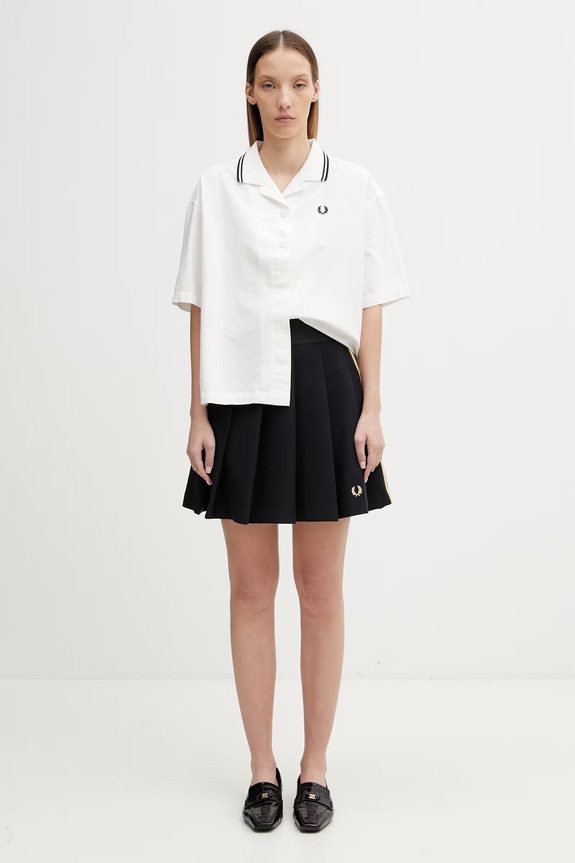 Fred Perry košeľa bavlnená dámska biela G2177
