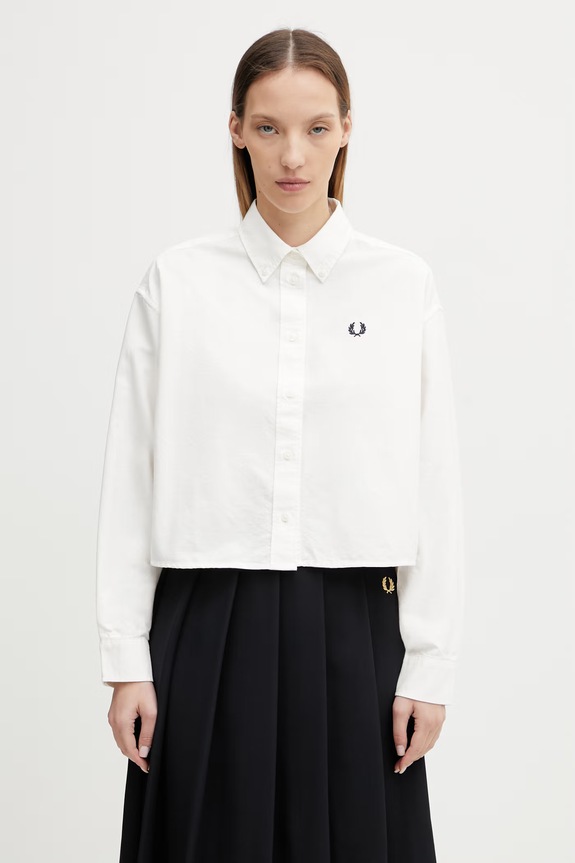 Fred Perry női pamut ing fehér G2178