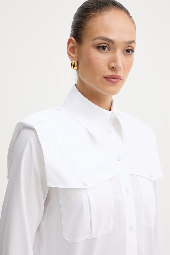 Karl Lagerfeld πουκάμισο γυναικείο βαμβακερό λευκό B2W11033