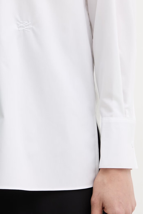 Karl Lagerfeld πουκάμισο γυναικείο βαμβακερό B2W11033 λευκό