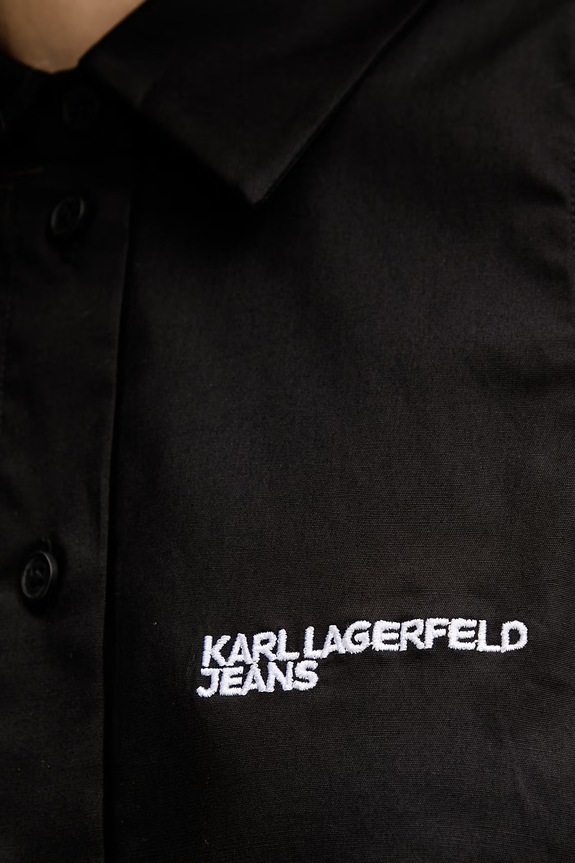 Πουκάμισο Karl Lagerfeld Jeans B2W11020 μαύρο
