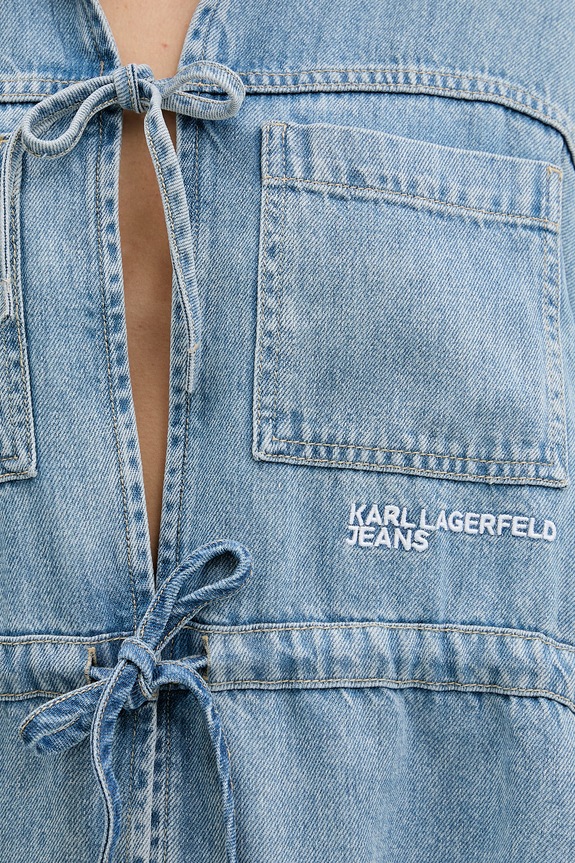 Karl Lagerfeld Jeans cămașă jeans B2W11025 albastru