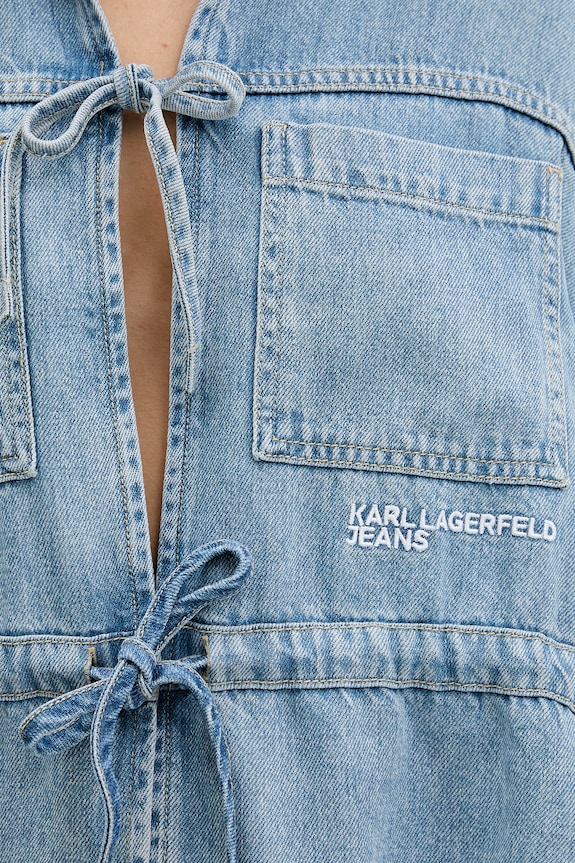 Karl Lagerfeld Jeans cămașă jeans B2W11025 albastru