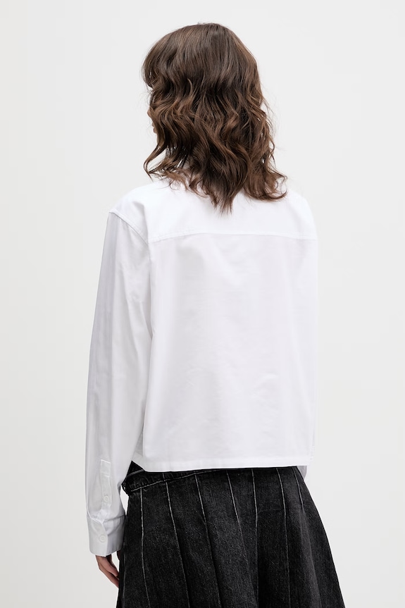 Oblečenie Karl Lagerfeld Jeans košeľa dámska bavlnená B2W11043 biela