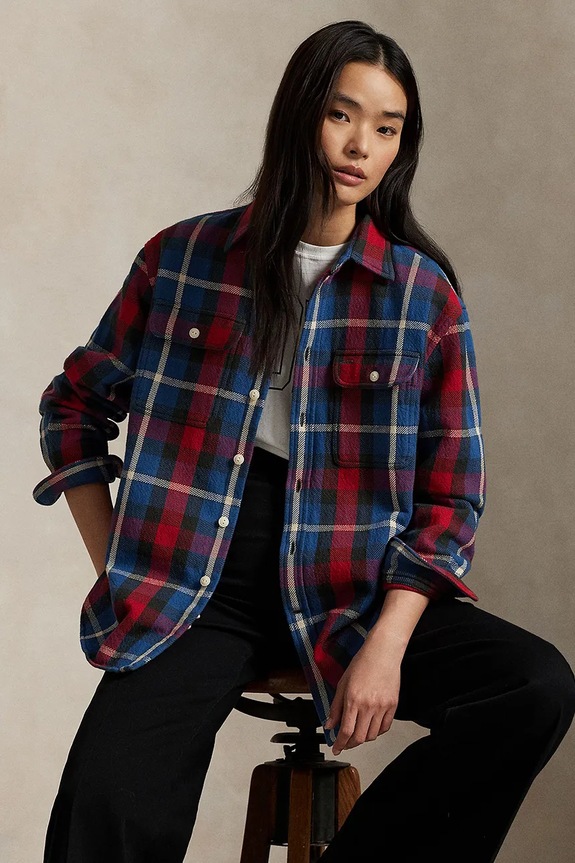 Polo Ralph Lauren πουκάμισο γυναικείο βαμβακερό πολύχρωμο 211941502