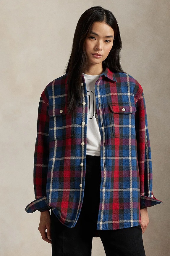 Polo Ralph Lauren πουκάμισο γυναικείο βαμβακερό 211941502 πολύχρωμο