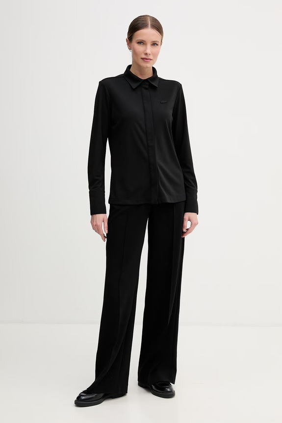 Lacoste Πουκάμισο γυναικείο CF2631 μαύρο SS26