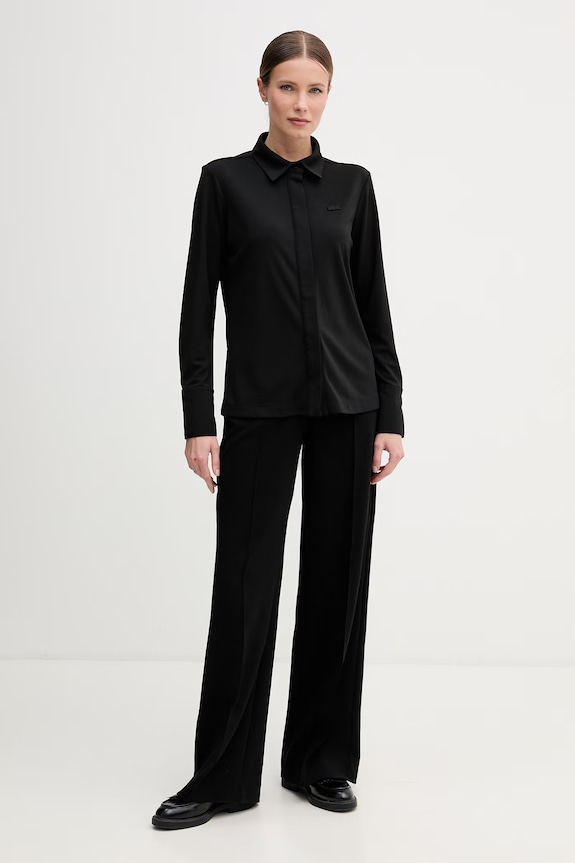 Lacoste Πουκάμισο γυναικείο CF2631 μαύρο SS26