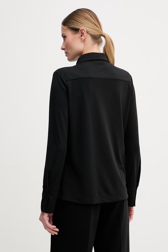 Ρούχα Lacoste Πουκάμισο γυναικείο CF2631 μαύρο