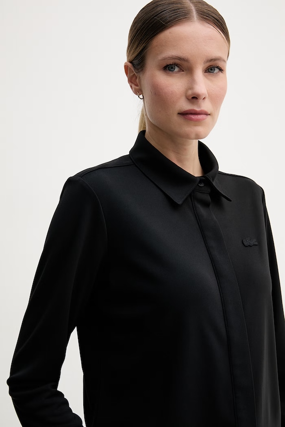 Lacoste Πουκάμισο γυναικείο μαύρο CF2631