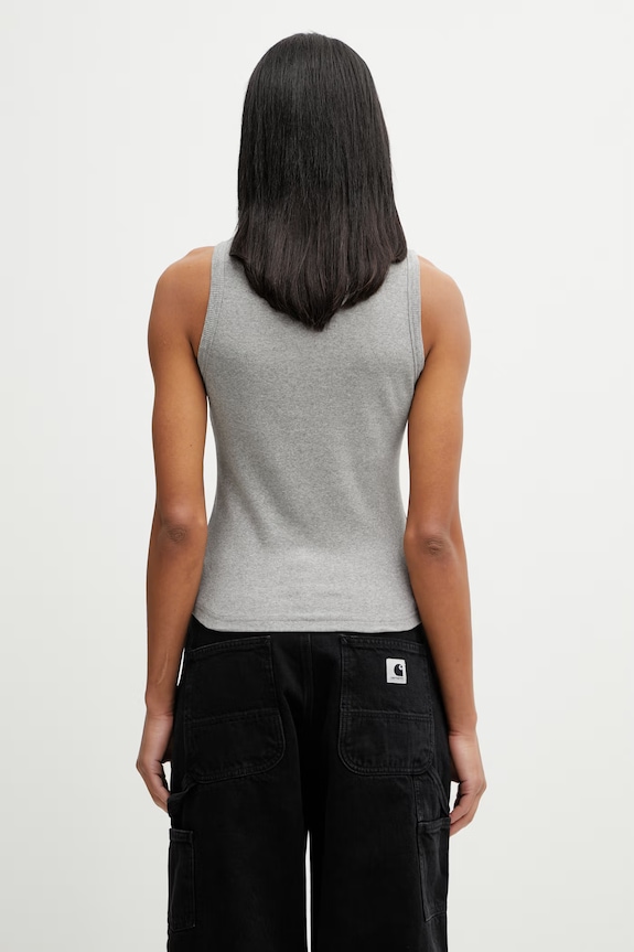 Îmbrăcăminte Carhartt WIP W' Philips A-Shirt top din bumbac cu elastan pentru femei I034624.V6XX gri