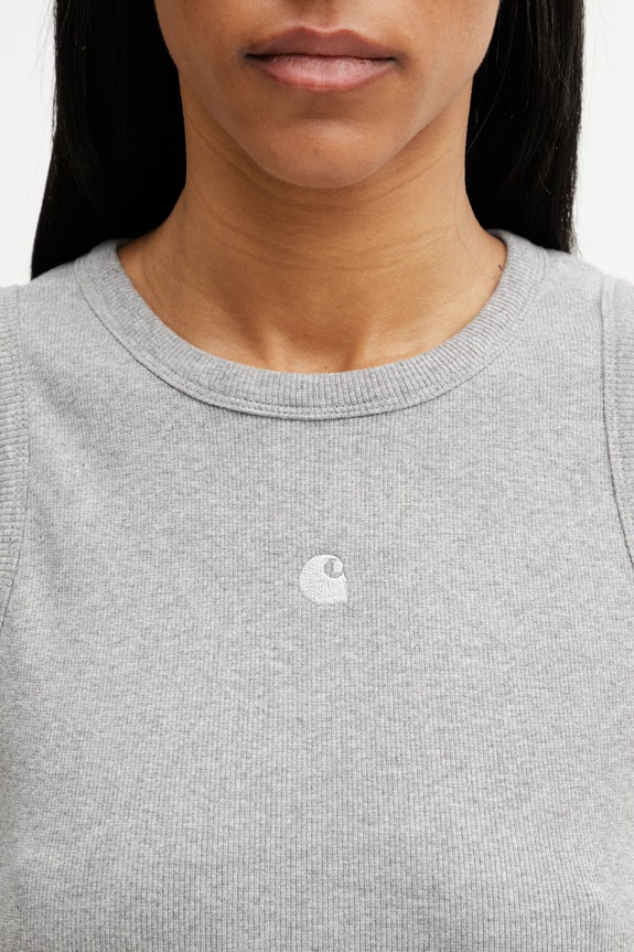 Carhartt WIP W' Philips A-Shirt top din bumbac cu elastan pentru femei gri I034624.V6XX