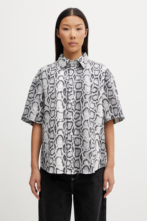 Carhartt WIP W' S/S Snake Camo Shirt сорочка бавовняна жіноча чорний I036280.3Q2XX