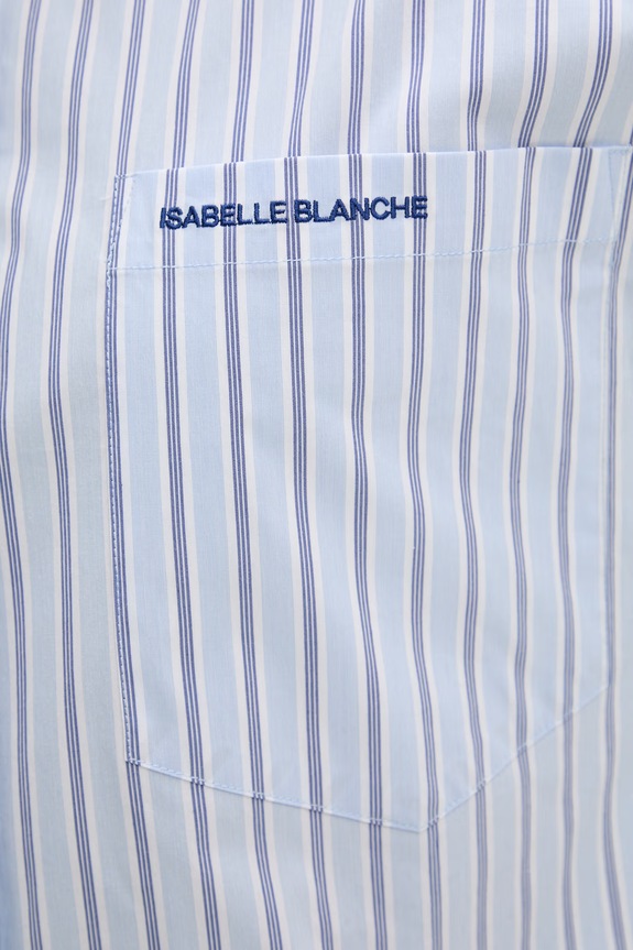 Isabelle Blanche koszula damska z bawełny IS26SS.C092.T021 niebieski
