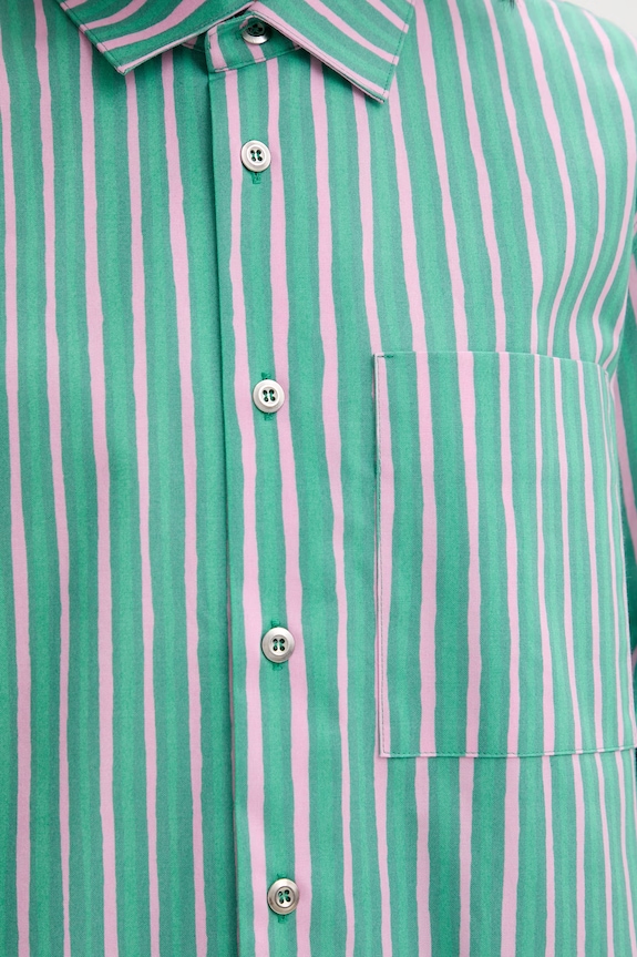 Marimekko cămașă pentru femei, din bumbac 095436 verde