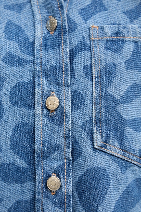 Marimekko cămașă pentru femei, din bumbac 095695 albastru