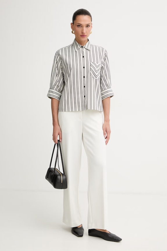 rag & bone koszula damska bawełniana Lucia RA6Y26SSMCO beżowy SS26