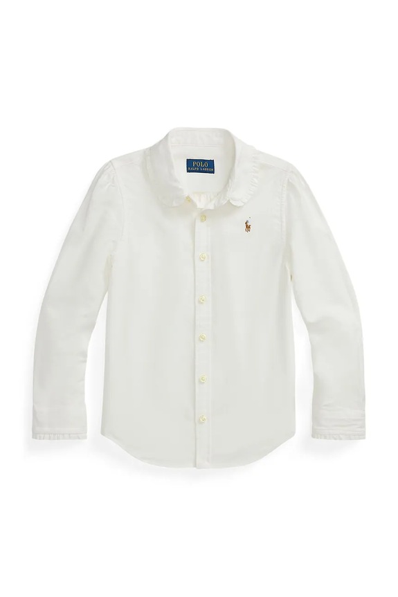 Polo Ralph Lauren koszula bawełniana dziecięca bawełna biały 312929954004