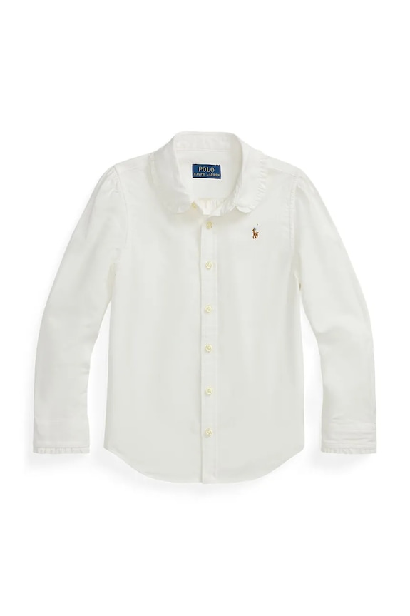 Polo Ralph Lauren koszula bawełniana dziecięca bawełna biały 312929954004