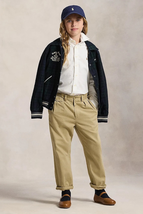 Dječja pamučna košulja Polo Ralph Lauren 313929954004