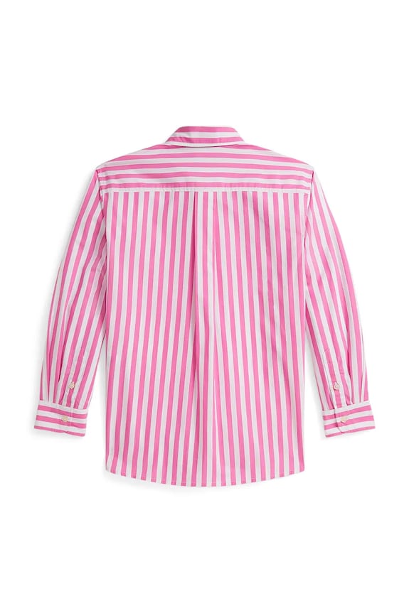 Detská bavlnená košeľa Polo Ralph Lauren 313A95902001 ružová SS26