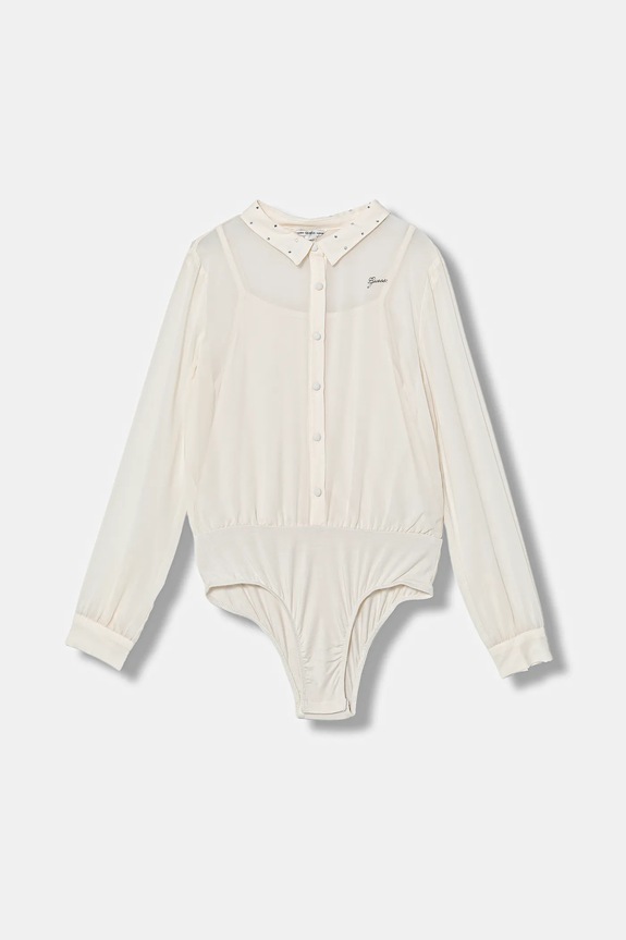 Guess cămașă copii lung bej J6RH03.WA2T0.PPY2