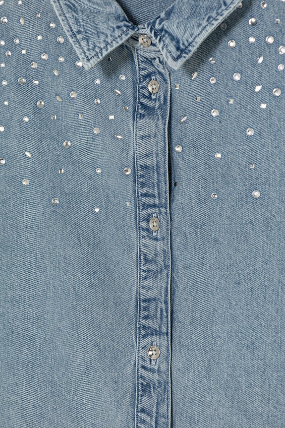 Κοριτσίστικα Παιδικό τζιν πουκάμισο Guess J6RH07.D4EU0.PPY2 μπλε