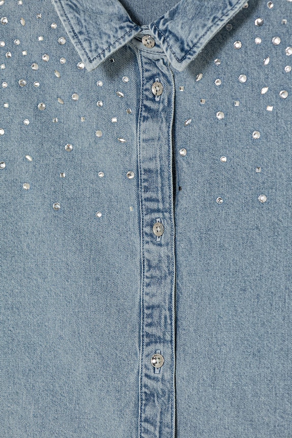 Κοριτσίστικα Παιδικό τζιν πουκάμισο Guess J6RH07.D4EU0.PPY2 μπλε