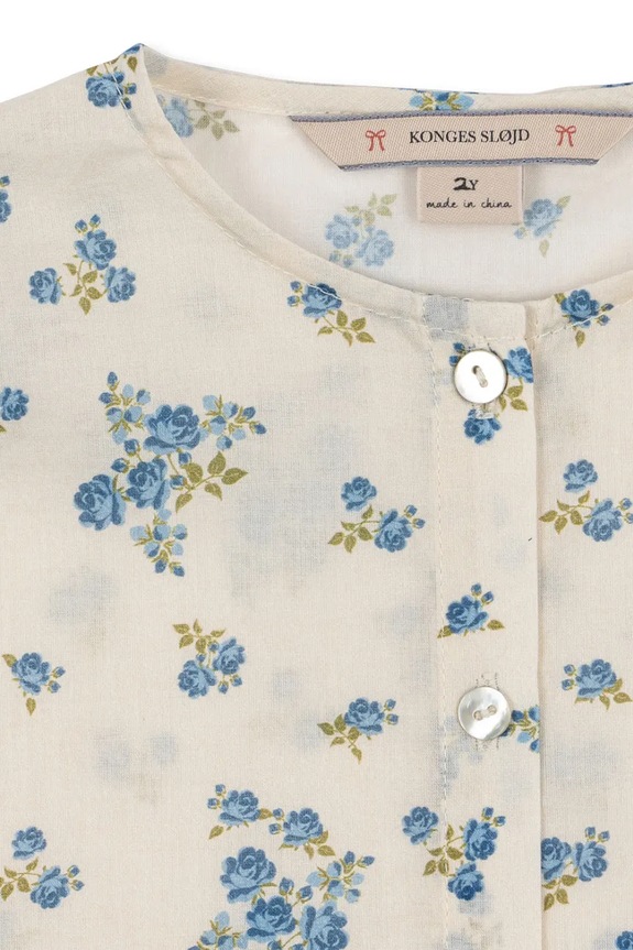 Lány Konges Sløjd gyerek ing pamutból PACEY SHIRT GOTS KS105025.PPY2 bézs