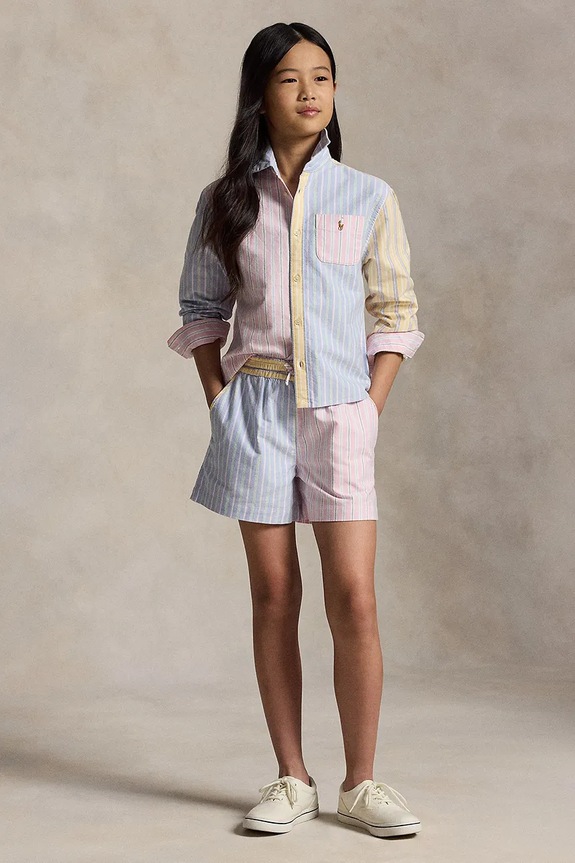 Polo Ralph Lauren koszula bawełniana dziecięca różowy 313A11793001