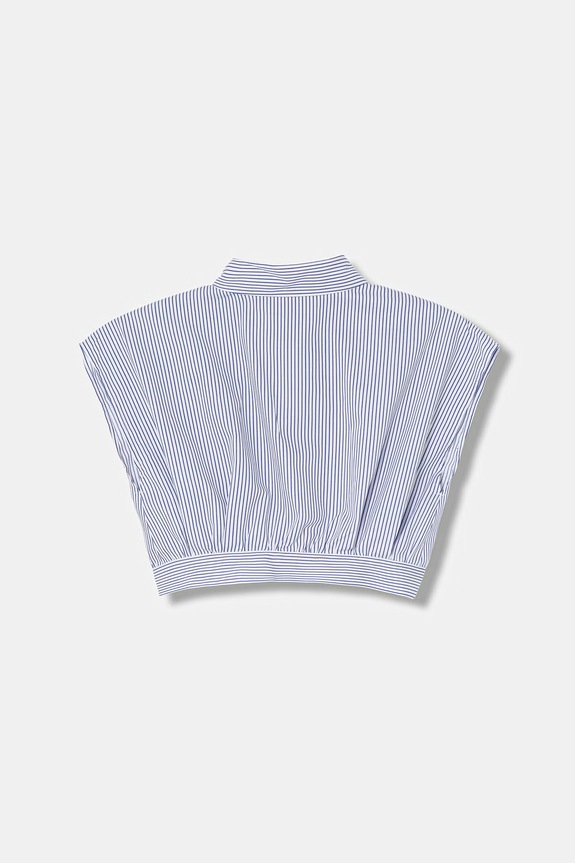 Elisabetta Franchi koszula bawełniana dziecięca EFCA281.0.CR025.116.128 niebieski SS26