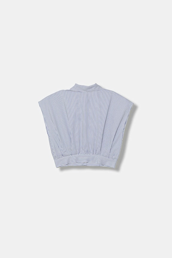 Detská bavlnená košeľa Elisabetta Franchi EFCA281.0.CR025.140.158 modrá SS26