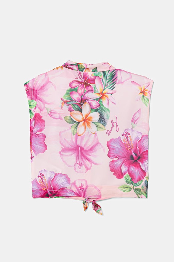 Dětská košile Guess J6GH00.WA2T0.PPY2.M růžová SS26