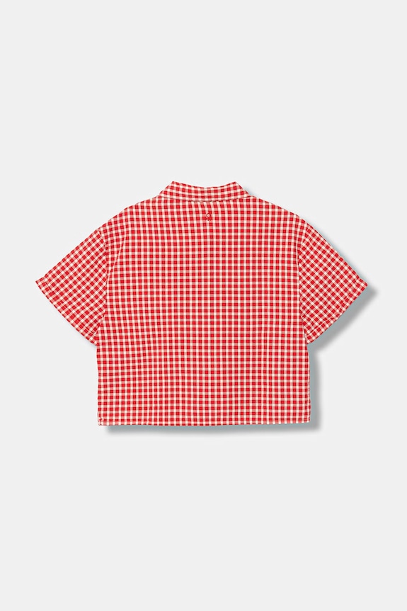 United Colors of Benetton koszula dziecięca bawełniana 5TEECQ04O.G.Stagionale czerwony SS26