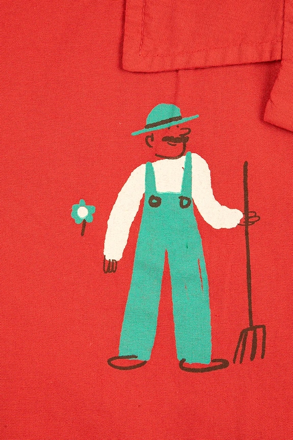 Detská bavlnená košeľa Bobo Choses Farm Adventure červená 126AC034