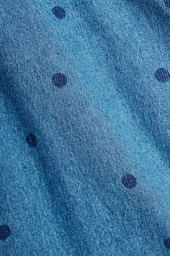 Παιδικό τζιν πουκάμισο Mini Rodini denim dots μπλε 26220100
