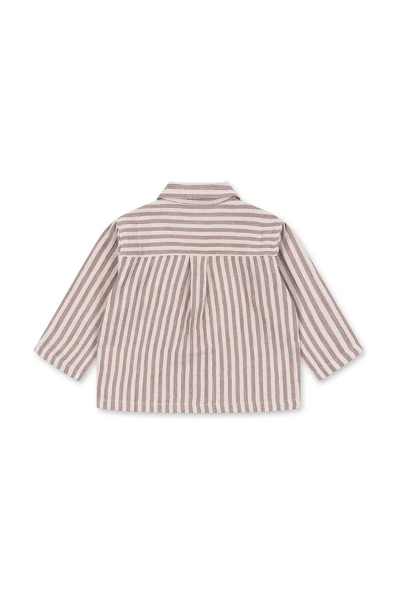 Chlapec Konges Sløjd detská bavlnená košeľa ELY SHIRT GOTS KS105216.PPY2 burgundské
