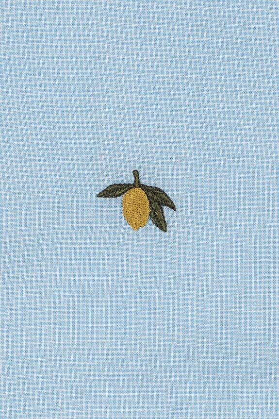 Konges Sløjd koszula dziecięca bawełniana FRAN SHIRT GOTS niebieski KS105388.PPY2