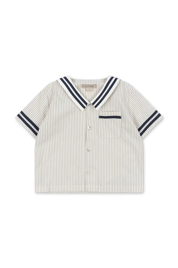 Konges Sløjd πουκάμισο παιδικό βαμβακερό ALLIE SAILOR SHIRT GOTS λευκό KS105255.PPY2