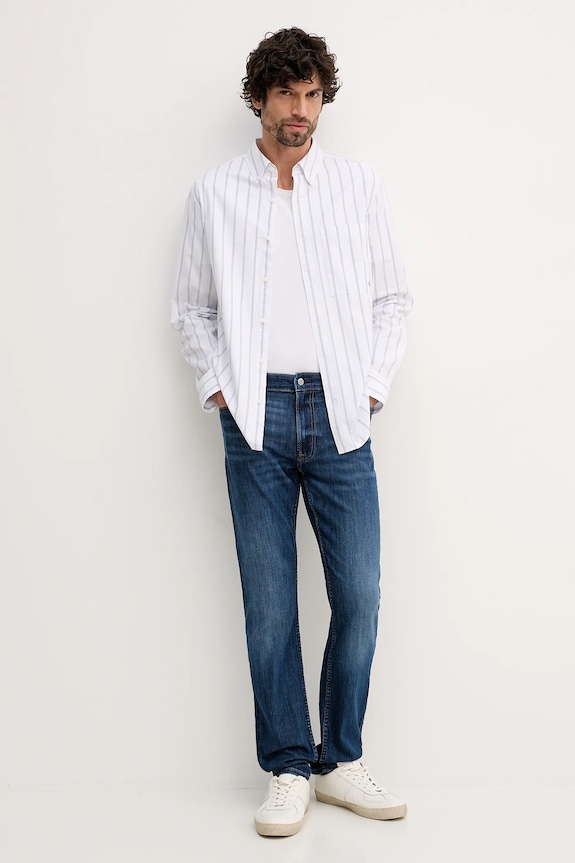 Košeľa Calvin Klein Jeans LV04RE113G biela SS26