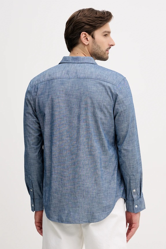 Odzież Calvin Klein Jeans koszula bawełniana LV04RF109G niebieski