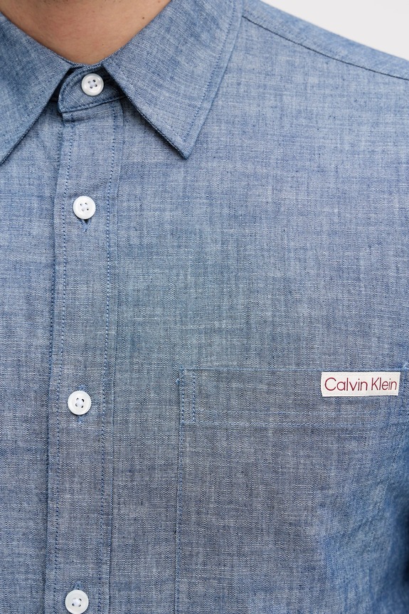 Calvin Klein Jeans koszula bawełniana LV04RF109G niebieski