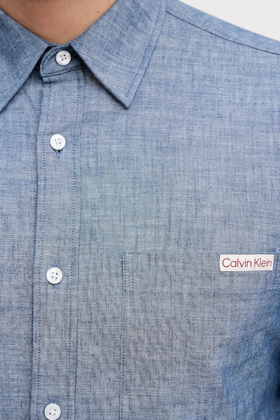 Calvin Klein Jeans koszula bawełniana LV04RF109G niebieski