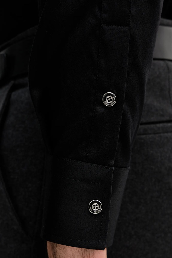 Karl Lagerfeld cămașă 561666.605100 negru