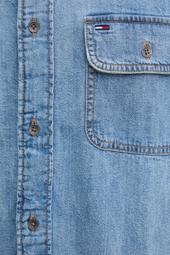 Rifľová košeľa Tommy Jeans DM0DM22304 modrá