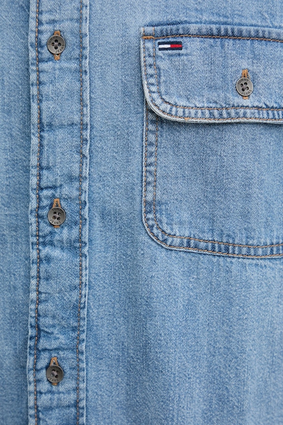 Rifľová košeľa Tommy Jeans DM0DM22304 modrá
