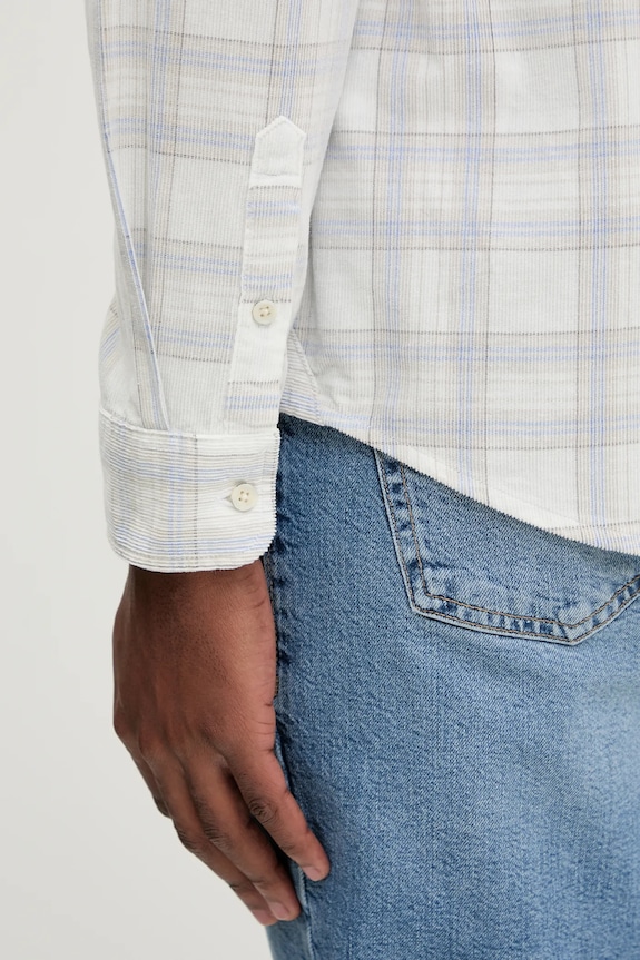 Menčestrová košeľa Tommy Jeans DM0DM22408 biela