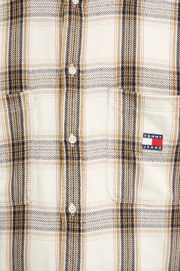 Bavlnená košeľa Tommy Jeans DM0DM22411 béžová