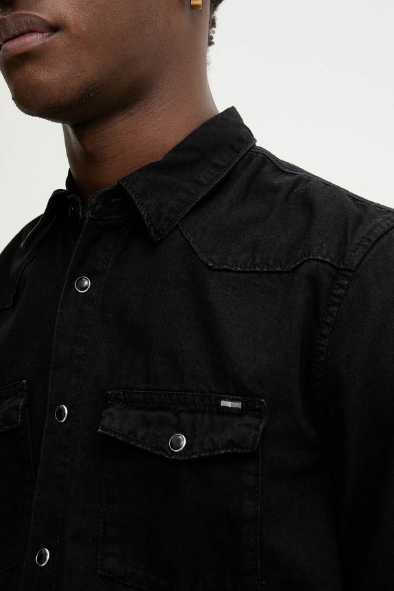 Košeľa Tommy Jeans DM0DM22432 čierna