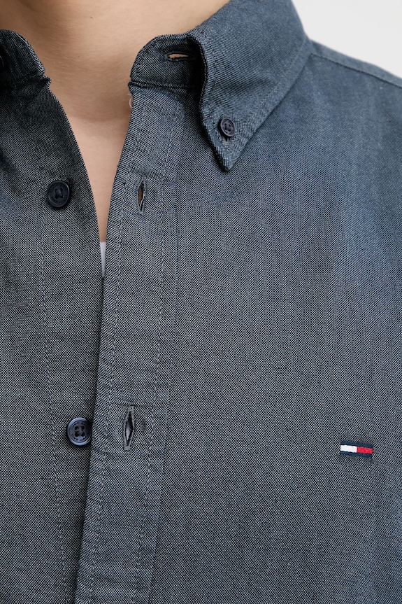Tommy Jeans camicia in cotone DM0DM22836 blu navy